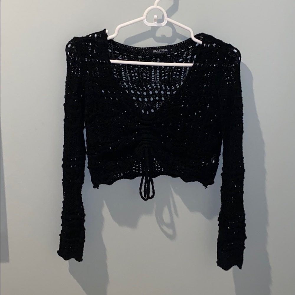 Nasty Gal Crochet Crop
